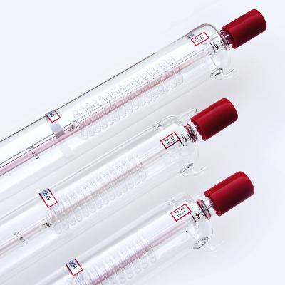 China 30mm new technology beijing acrylic cut glass tube at hard metal head joints long life S.M. CO2 laser tube price for sale for sale