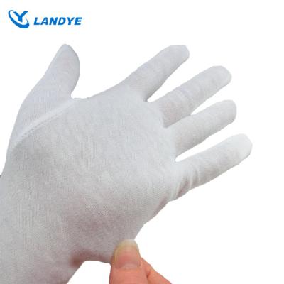 China Stretch Breathable Abrasion Resistant Cotton Gloves For Sleep 100% Cotton Guantes Marching Band Tag Formal Dress Gloves White Premium Size S M L XL for sale