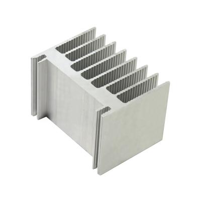 China Aluminum Custom Extruded Profiles Aluminum Section Radiator For Heat Exchange Unit for sale