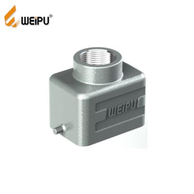 China Power HA6B-PT-2B WEIPU IP65 metal hood male reinsulated good omens aluminum male connector for sale