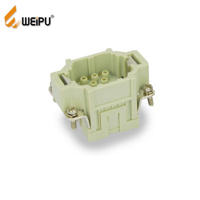 China WEIPU HEE-010 16A 10PIN 500V Power Screw Inserts Cable Circular Electrical Socket Plug for sale