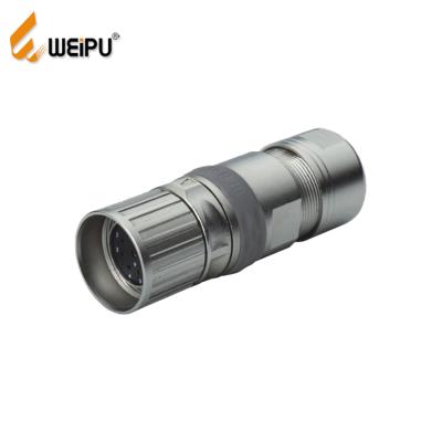 China WEIPU M23SK-TK 9pin 20A power conact signal low voltage female cable connector for RC servo for sale