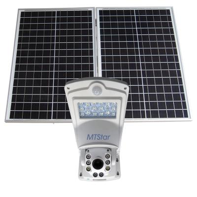 China NIGHT VISION 5MP 5x Solar 4G PTZ Zoom With LED Light CCTV Camera Street Lights Lamp Solar Security Camera Street Light With PTZ Camera for sale