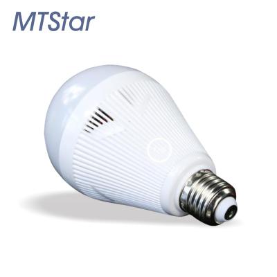 China Waterproof / waterproof 5MP P2P IP wifi bulb camera 360 degree panoramic fisheye CAMERA lamp hidden camera for sale