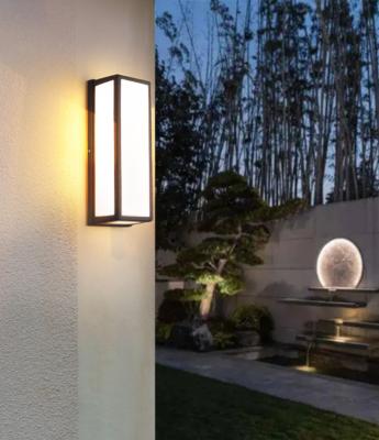 China Modern Outdoor Garden Front Decoration Modern Fixtures Lighting Waterproof Sconce Light 12W Ip65 Led Wall Lamp for sale