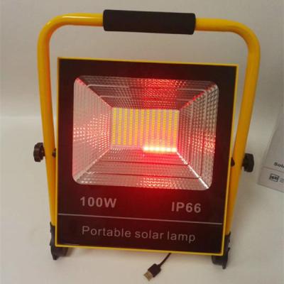 China Outside High Power SMD IP65 Camping Waterproof Outdoor 50w 100w Solar Led Flood Light for sale