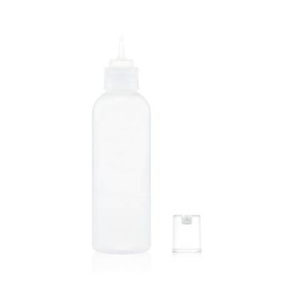 China Household Products Good Quality Plastic Pointed Mouth 120ml Boston Glue Bottle for sale