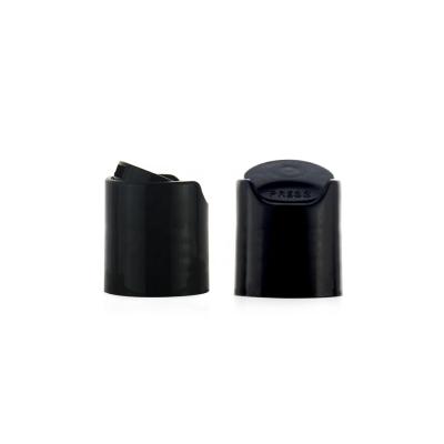 China Household Products Large Quantity In Stock 20/410 Black PP Plastic Disc Top Cap for sale