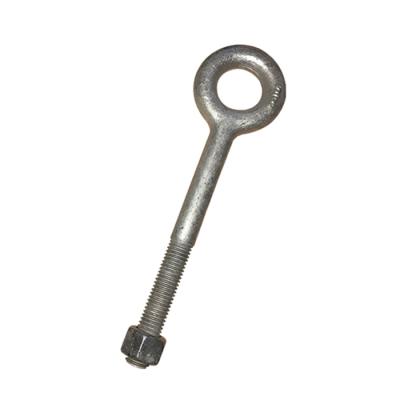 China Carbon Steel Forged Regular Lifting Nut Eye Bolt G291 Threaded Shank Eye for sale