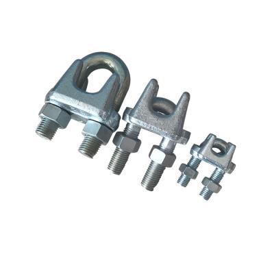 China Stainless Steel Carbon Steel Metal Type Malleable Metal Wire Rope Clips for sale