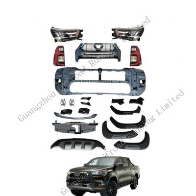 China plastic hilux revo body kit for hilux revo 2015 + hilux rocco 2020 2021 facelift body kits for sale