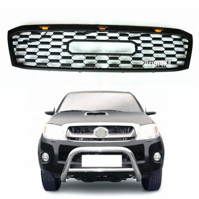 China Black Sport Approval HILUX VIGO 4X4 Parts ABS Front Grille With Logo For HILUX VIGO 2004-2011 for sale