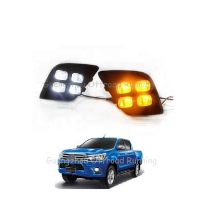 China 2015+ hilux revo led daytime running lights bicolor drl hilux light REVO-DRL for sale