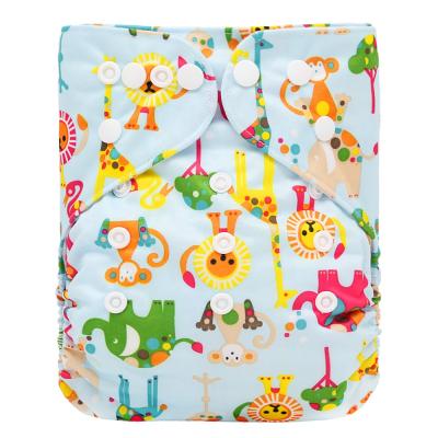 China Goodbum Reusable Washable Suede Baby Diapers Goodbum Baby Diaper Cloth Printed Inner Wholesale Cloth Diaper for sale