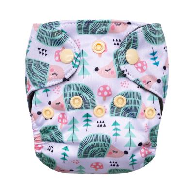 China Hot selling products printed in china high quality bamboo newborn baby cloth diaper baby aio for sale