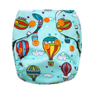 China Printed Accept ODM&OEM Washable Bamboo Charcoal Baby Cloth Diaper One Size AIO Newborn Baby Cloth Diapers for sale