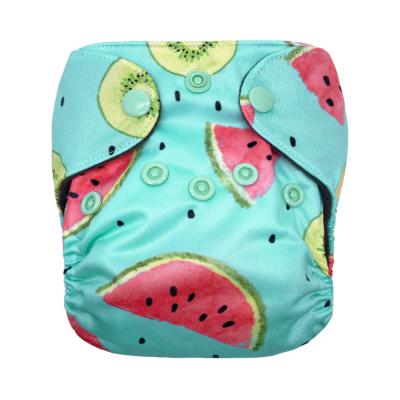 China Printed Accept OEM&ODM Charcoal AIO Baby Cloth Bamboo Cloth Newborn Diapers Reusable for sale