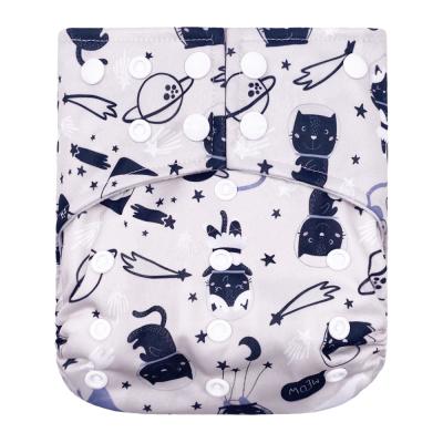 China 2020 Goodbum 2020 Snaps Cloth Diaper Washable Printed Double Gusset Cloth Diaper For Baby for sale