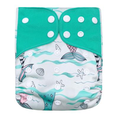 China Wholesale Printed Reusable Cloth Diaper Pants One Size Fit 3-15KG Cloth Diapers High Quality Baby for sale