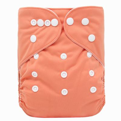 China Printed Solid Color One Size Fit All Baby Suede Cloth Kid Pocket Cloth Adjustable Cloth Diapers for sale