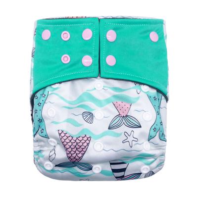 China Printed Cheap Price Baby Cloth Diaper With Insert Bamboo Charcoal Cloth Reusable Diapers for sale