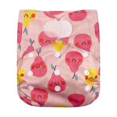 China Goodbum Suede Cloth Quick Dry Cloth Diaper Hook&loop Pocket Printed Reusable Dry Breathable Baby Diaper for sale