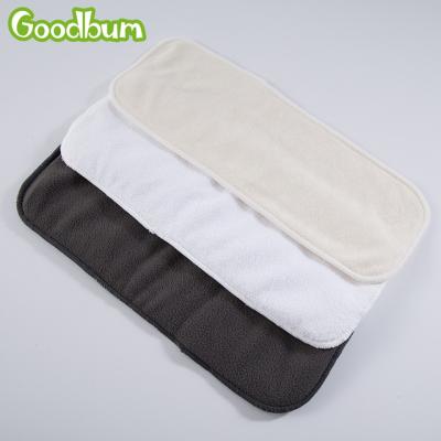 China Fastest Absorption Goodbum 3 Layer Microfiber Insert Reusabl 35*13.5cm Cloth Diaper Insert For Baby Diaper for sale