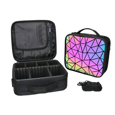 China Professional Cosmetic Bags And Makeup Luminous Cosmetic Case Bag Travel Cases for sale