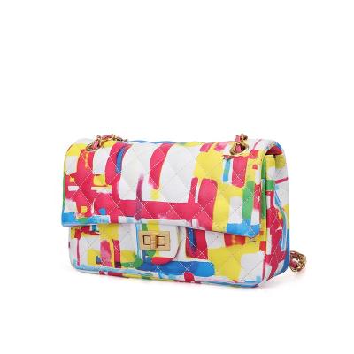 China 2020 high quality new fashion graffiti cross body bag for women for sale