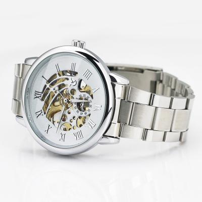 China Design 42mm Alloy Dial Skeleton Classic Mechanical Watch Life Waterproof Men's Business Watch for sale