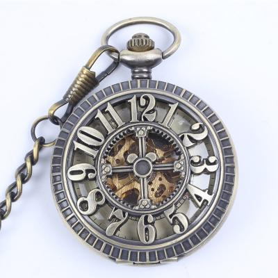 China European-style life waterproof classic Roman digital pocket watch full automatic and semi-automatic and American mechanical brand watch for sale