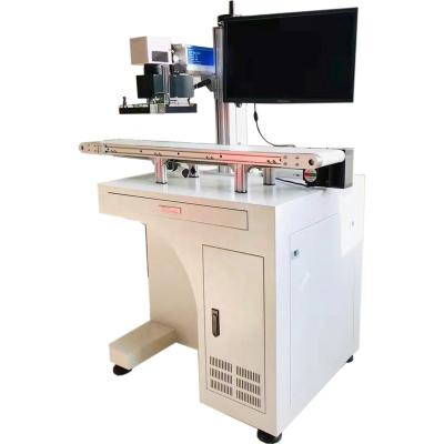 China Alaser Deep Fiber Laser Marking Machine Auto Visual Positioning Visual Positioning Assembly Line Laser Marking For 3C Products for sale