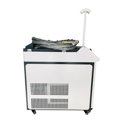 China Low Price Stainless Steel Raycus Source 1000W Rust Fiber Laser Machine Maximum Rust Cleaning Handheld Cleaning Machine for sale