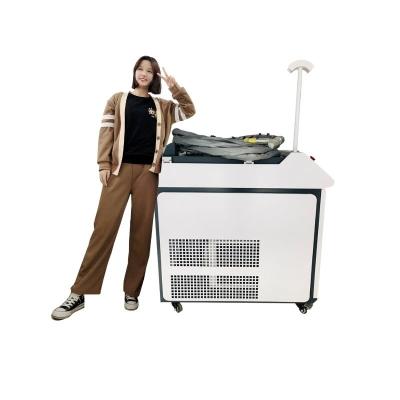 China Handheld Stainless Steel 1000w 1500w 2000w Fiber Laser Rust Removal Laser Cleaning Machine For Rust Coating Paint Oil Dust Cleaning for sale