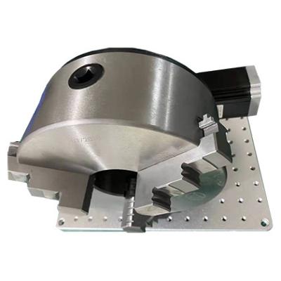 China Laser Marking Rotary Chuck for Laser Marking Machine Rotating Shaft 80mm 100mm for Shaft Shaft Round Glass Products for sale