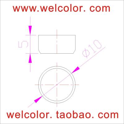 China ODM OEM Safe Hot Product 9.5 9.7 10.0 mm 10mm 10.0mm - Straight Shape Food Grade Silicone Cone Grommets Plug For Terminal Seal for sale