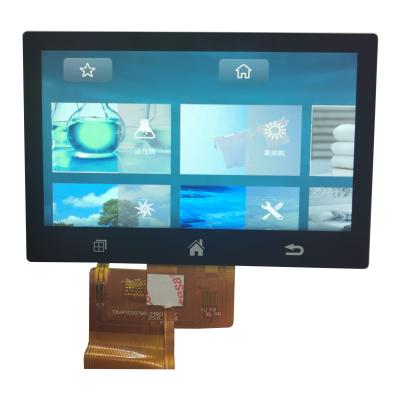 중국 4.3 인치 50 핀 800xRGBx480 TFT LCD 터치스크린(IPS 패널 포함) 판매용