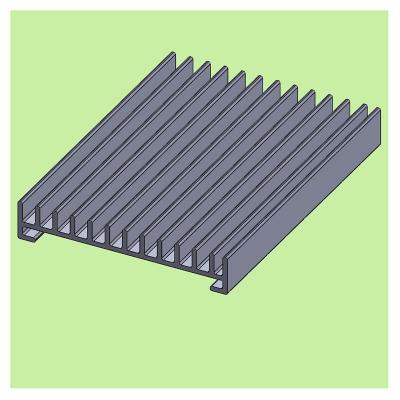 China Decorations Extruded Aluminum Alloy Profile 6063-T5 Lamp Heat Sink for sale