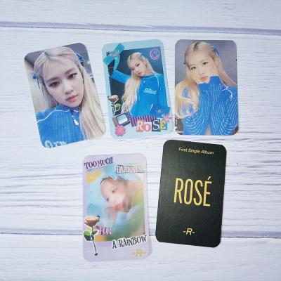 China China Wholesale 5pcs/set Kpop Blackpink ROSE - r Lomo card photo card for sale