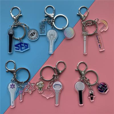 China Wholesale Plastic BB WJSN ASTRO SF9 Kpop LOONA OH MY GIRL Plastic Acrylic Key Chain for sale