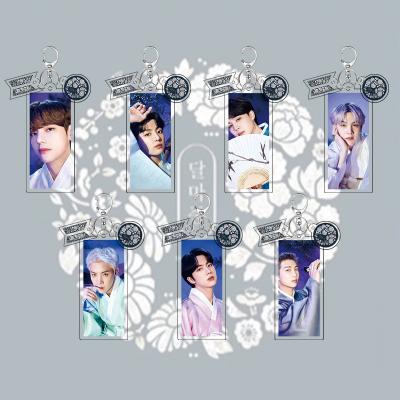 China Wholesale Kpop Bangtan Boys DALMAJUNG Plastic Acrylic Key Chain for sale