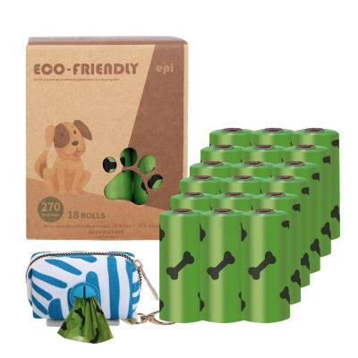 China Sustainable Bio Poop Bags Main Pet Supplies Wholesale Portable Dog Poop Biodegradable Picking Bag for sale