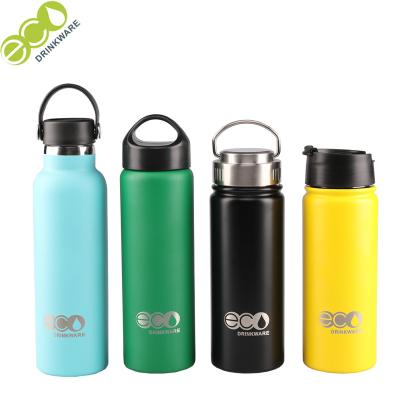 China GV013 Sustainable No Min Double Wall Stainless Steel Sports Water Bottle Bamboo Sports 750ml 18/8 Flask for sale