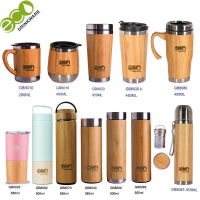 China Viable No Min Stainless Steel 500ml 18/8 Single Wall Sports Lid Bamboo Water Bottles for sale