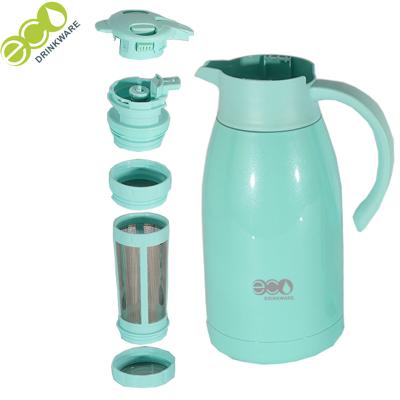 China WITH LID GT007 sales 68 oz /1800ml double wall hot stainless steel vacuum thermal tea carafe for sale