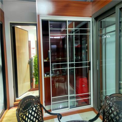 China Modern good quality and cheaper price aluminum thermal break slide window and door with double glass for sale