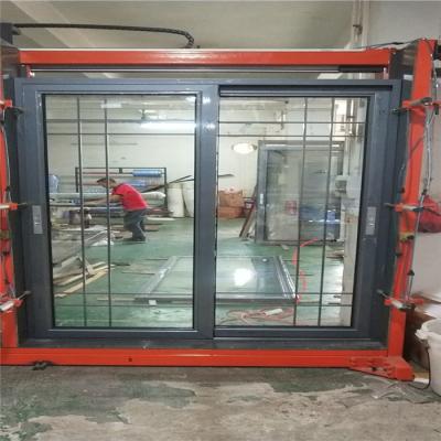 China Customized Modern Design High Security Anti-theft Window, Balcony Aluminum Sliding Window, Double Glass Aluminum Sliding Window for sale