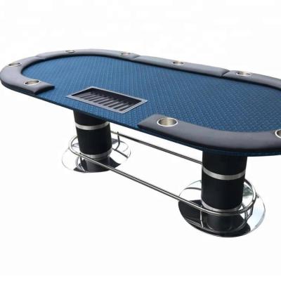 China MDF+Wood+PU 96inch Poker Table With Pedestal Legs for sale