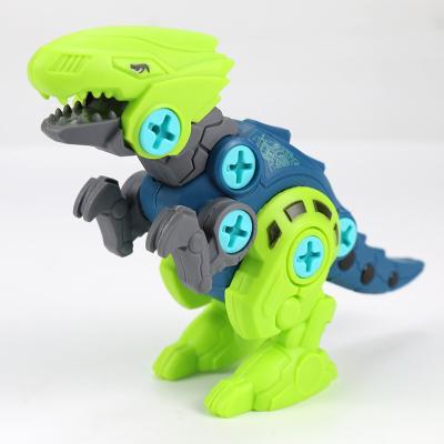 China Educational Baby Toys DIY Baby Toys Educational Cute Simulation Animal Toy Disassemble To Assemble Dinosaur Plastic Toys for sale