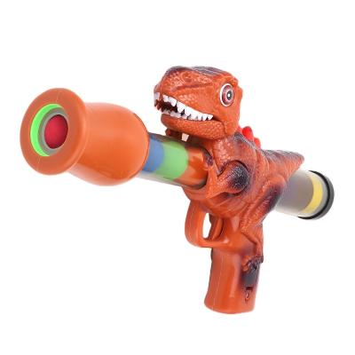 China Electronic Toy 6 Sound Soft EVA Bullets and Howling Dinosaur Air Projectile Gun for Boys Shooting Aerodynamic Soft Gun Toy Projectile Gun for sale